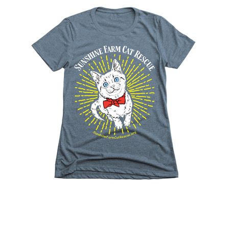 Sunshine Farm Cat Rescue, a Indigo Women's Slim Fit Tee