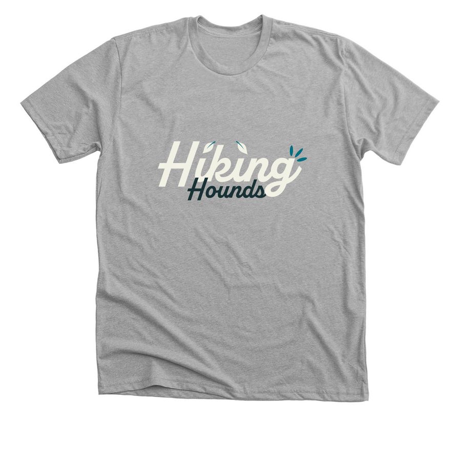 Hiking Hounds, a Athletic Heather Premium Unisex Tee