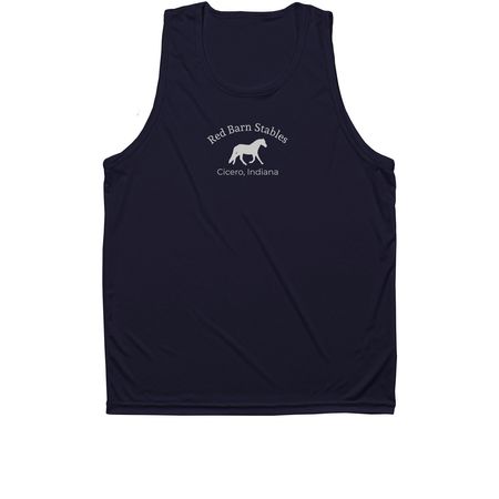 RBS Unisex Performance Tank Top, a True Navy Unisex Performance Tank