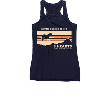 Summer FUNdraiser, a Navy Women's Racerback