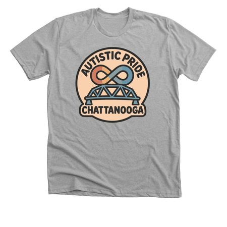 Autistic Pride Chattanooga in Blush, a Athletic Heather Premium Unisex Tee