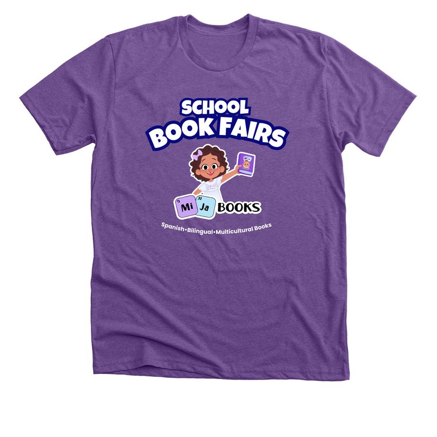 School Book Fair Promo, a Heather Team Purple Premium Unisex Tee