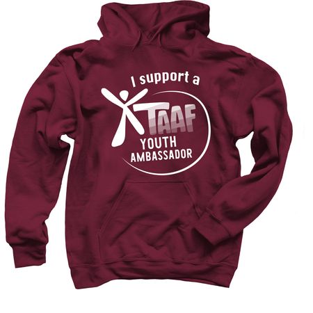 TAAF Youth Ambassador Supporter 2, a Maroon Pullover Hoodie