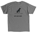 Let Them Sniff | The Walk Is for Them, Too&nbsp;, a Charcoal Classic Unisex Tee (back-view)