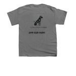 Let Them Sniff | The Walk Is for Them, Too&nbsp;, a Charcoal Youth Unisex Tee (back-view)