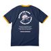 Support Warren's AE Fight, a Navy/ Gold Cotton Ringer Tee (back-view)