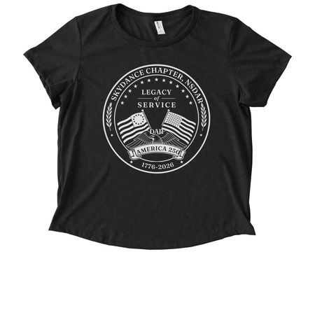 Legacy of Service Shirts 2.0, a Space Black Allmade Eco Triblend Women?s Scoop Neck Tee
