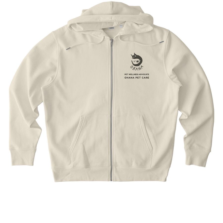 Pet Wellness Advocate, a Natural Raw Stanley/Stella Unisex Cultivator 2.0 Zip Up Pullover Hoodie
