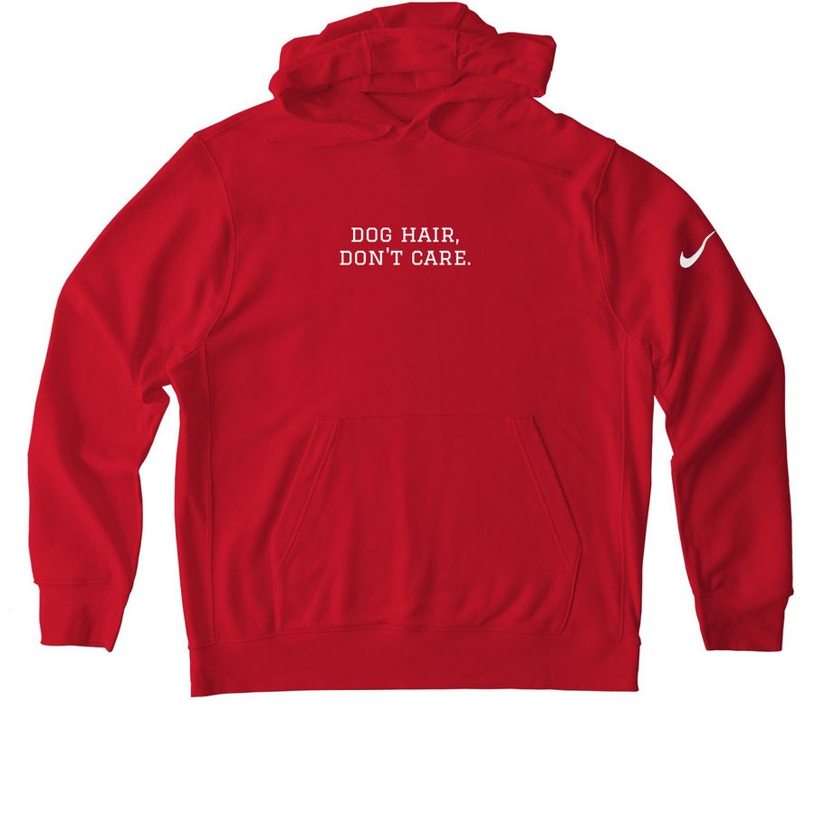 Dog Hair, Don't Care. Nike Collection, a University Red Nike Club Fleece Pullover Hoodie