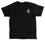 OUTLINE, a Black Classic Unisex Tee (back-view)