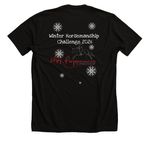 Winter Challenge awards&nbsp;, a Solid Black Blend Premium Unisex Tee (back-view)