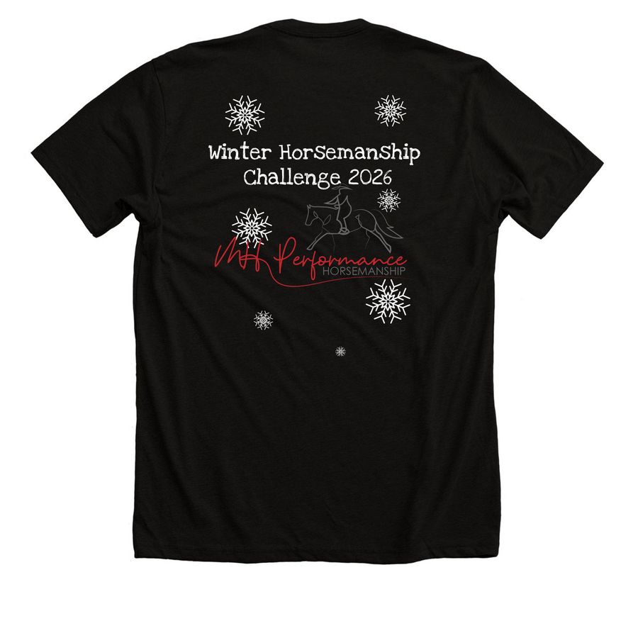 Winter Challenge awards&nbsp;, a Solid Black Blend Premium Unisex Tee (back-view)