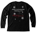 Winter Challenge awards&nbsp;, a Black Heather Premium Long Sleeve Tee (back-view)