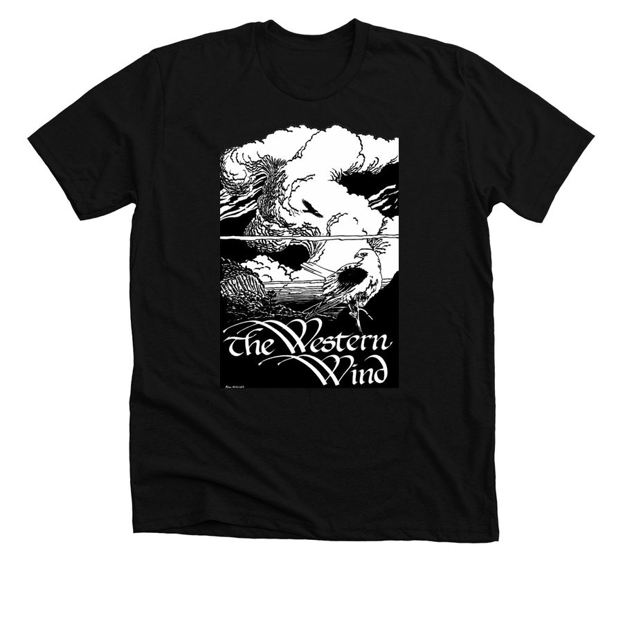 Western Wind T-Shirt - Dark, a Solid Black Blend Premium Unisex Tee