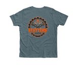 More good things!, a Heather Slate Premium Youth Tee (back-view)