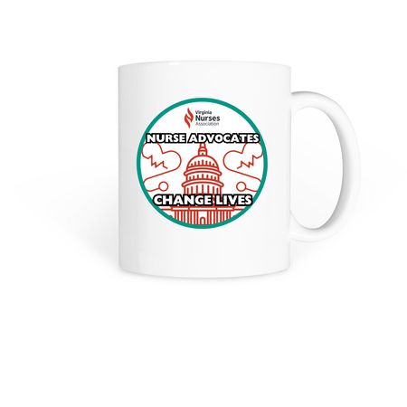 NURSE ADVOCATES CHANGE LIVES, a White Coffee Mug