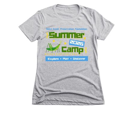 Baird Creek Summer Camp 2026, a Dark Heather Grey Women's Slim Fit Tee
