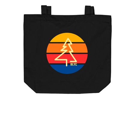 Retro Tote, a Black Organic Cotton Tote Bag
