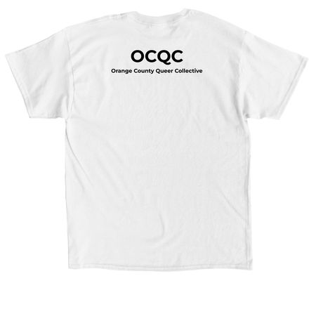 binary-schminary tee, a White Classic Unisex Tee (back-view)