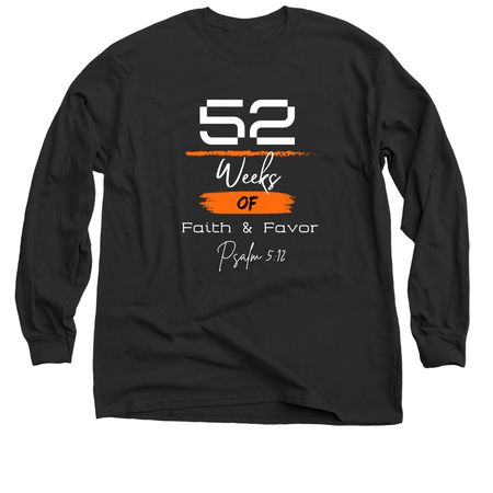 52 Weeks, a Black Classic Long Sleeve Tee