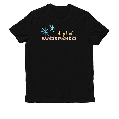Dept of Awesomeness&nbsp;, a Deep Black Allmade Organic Cotton Unisex Tee