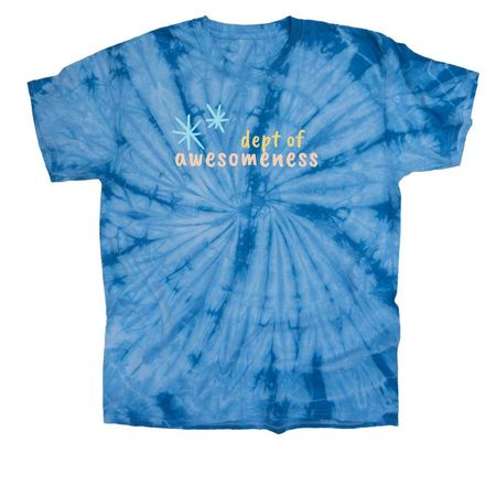Dept of Awesomeness&nbsp;, a Baby Blue Classic Tie Dye Tee