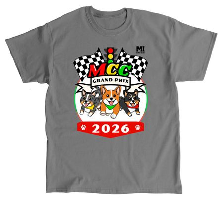 MCC Grand Prix 2026 T-Shirt, a Charcoal Classic Unisex Tee