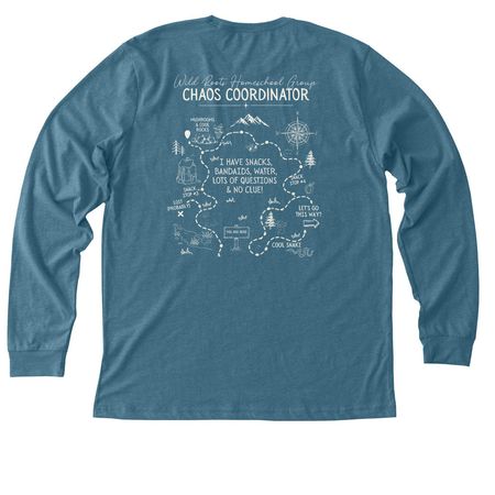 Chaos Coordinator, a Heather Deep Teal Premium Long Sleeve Tee