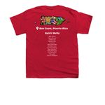 Rockin Rico Ringers, a Red Youth Unisex Tee (back-view)
