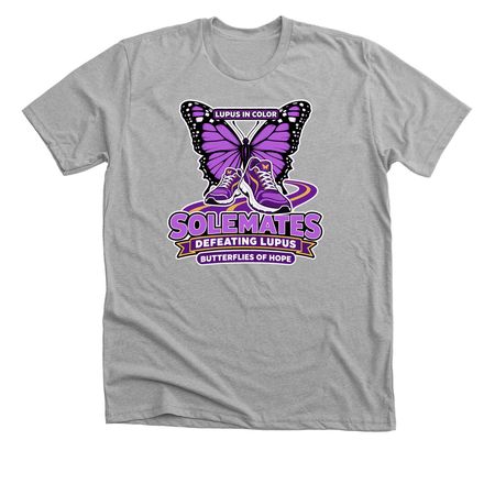 Butterflies of Hope&nbsp;, a Athletic Heather Premium Unisex Tee