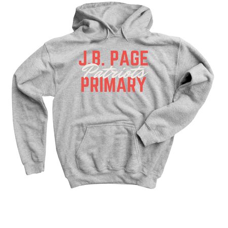 Page Primary Classic Collection - Red Logo, a Sport Grey Youth Pullover Hoodie