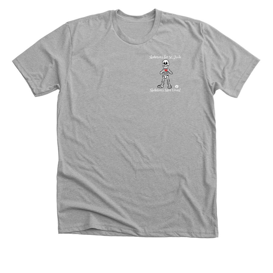Together For The Kids of St. Jude - Back, a Athletic Heather Premium Unisex Tee