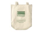 LIMITED EDITION: Ben's Blocks Tote Bags, a Natural Over-the-Shoulder Shopping Tote Bag (back-view)