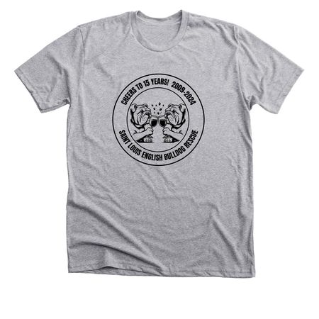 15th Anniversary, a Athletic Heather Premium Unisex Tee