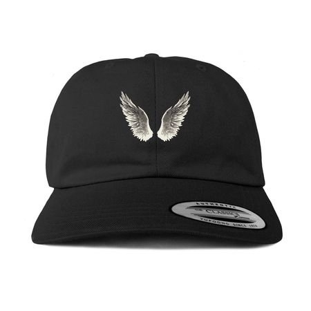 Angel wings Hats, a Black Printed Classic Baseball Cap