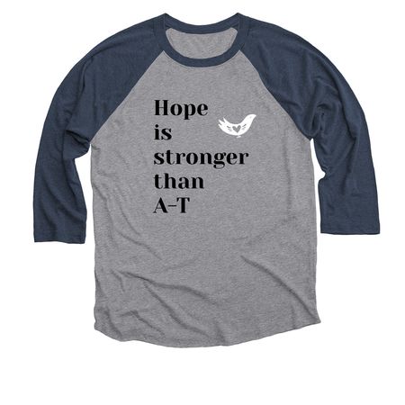 Awareness Month 2026, a Vintage Navy and Premium Heather 3/4 Sleeve Baseball Tee