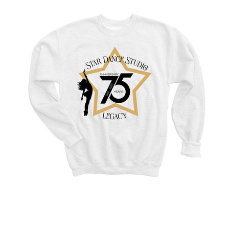 Star Dance Studio Official Merchandise 2025, a White Youth Crewneck Sweatshirt