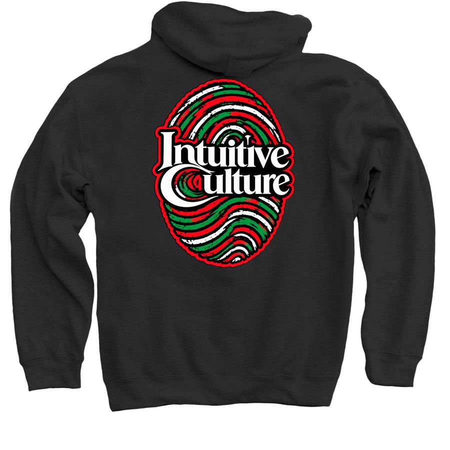 Intuitive Culture | Signature Hoodie Collection&nbsp;, a Black Pullover Hoodie (back-view)