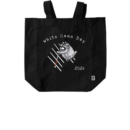 2026 Dark Background Totes, a Black Recycled Cotton Tote Bag