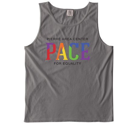 PACE Wordmark, a Grey Comfort Colors Tank Top