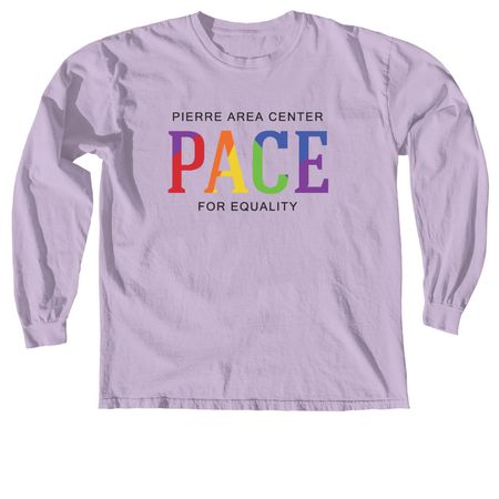 PACE Wordmark, a Orchid Comfort Colors Long Sleeve Tee