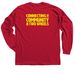 Rockville Bike Hub Tees, a Red Classic Long Sleeve Tee (back-view)