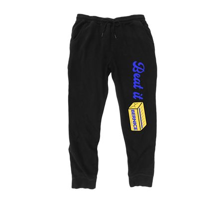 Beat it Bernice: Pants, a Black Midweight Fleece Joggers