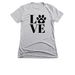 Love pets, Save pets, a Dark Heather Grey Women's Slim Fit Tee
