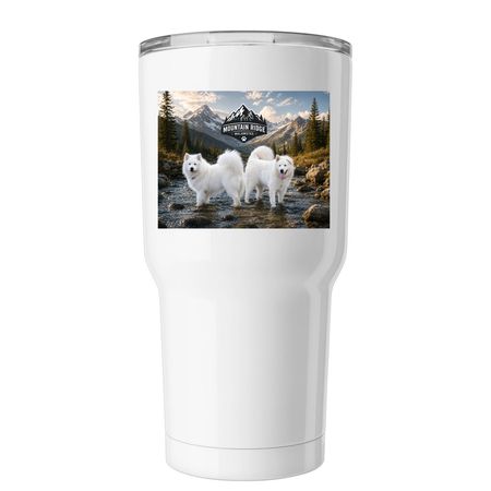 Mountain Ridge Malamutes Tumblr&nbsp;, a White Insulated Tumbler