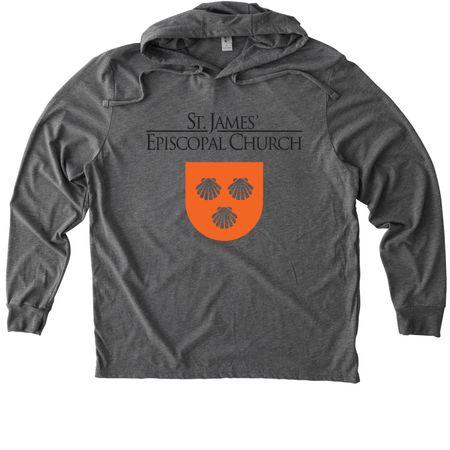 St. James'&nbsp;, a Aluminum Grey Allmade Eco Triblend Hoodie Tee