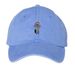 Feral Queer Hat, a Periwinkle Printed Pigment Dye Baseball Cap