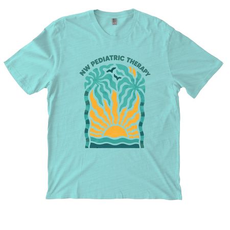 Summer!&nbsp;, a Saltwater Blue Allmade Organic Cotton Mineral Dye Tee