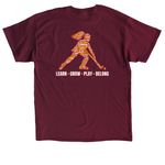 Classic, a Maroon Classic Unisex Tee (back-view)