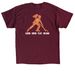 Classic, a Maroon Classic Unisex Tee (back-view)